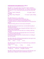 Tuyển tập bộ đề 4 trắc nghiệm hóa học ( phần 6) pptx