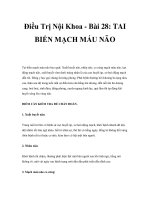 Điều Trị Nội Khoa - Bài 28: TAI BIẾN MẠCH MÁU NÃO pot