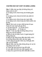 CHUYỂN HOÁ VẬT CHẤT VÀ NĂNG LƯỢNG pdf