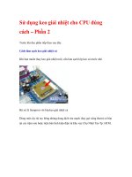 Sử dụng keo giải nhiệt cho CPU đúng cách – Phần 2 pot