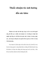 Thuốc nhuộm tóc ảnh hưởng đến sức khỏe docx