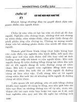 Marketing chiều sâu - 100 chân lý Marketing giúp bạn thành công part 9 pptx