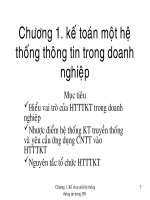 Bài tập Hệ thống thông tin kế toán phần 1 có lời giải