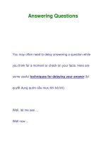 Answering Questions ppt