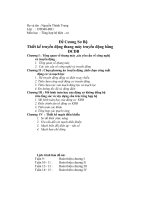 Thiết kế truyền động thang máy truyền động bằng ĐCDB