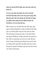 Quản lý bộ nhớ RAM hiệu quả trên máy tính cấu hình yếu potx