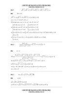 CHUYÊN ĐỀ PHƯƠNG TRÌNH VÔ TỶ PHẦN 2 pptx