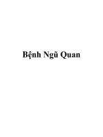 Bệnh Ngũ Quan - Chương I - Bài 1,2,3,4,5 pdf