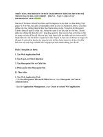 TRIỂN KHAI MICROSOFT OFFICE SHAREPOINT SERVER 2007 CHO HỆ THỐNG MẠNG DOANH NGHIỆP – PHẦN 1 ppsx