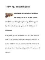 Thành ngữ trong tiếng anh potx