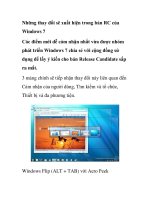 Những thay đổi sẽ xuất hiện trong bản RC của Windows 7 ppsx