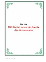 Đồ án: thiết kế, tính toán sa bàn thực tập điện tử công nghiệp doc