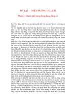 ĐÀ LẠT – THIÊN ĐƯỜNG DU LỊCH Phần 3: Thành phố trong lòng thung lũng cổ pot