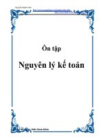 Ôn tập nguyên lý kế toán pot