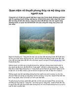 Quan niệm về thuyết phong thủy và mộ táng của người xưa doc