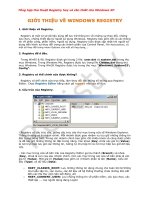 Tổng hợp thủ thuật Registry hay và cần thiết cho Windows XP - Phần giới thiệu ppt
