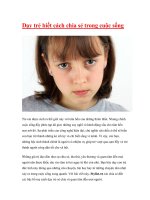 Dạy trẻ biết cách chia sẻ trong cuộc sống ppt