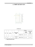 ĐỒ ÁN BÊ TÔNG CỐT THÉP - THIẾT KẾ BẢN SÀN ppt