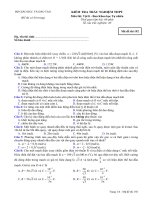 Đề thi kiểm tra Vật Lý docx