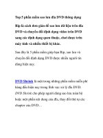 Top 5 phần mềm sao lưu đĩa DVD thông dụng doc