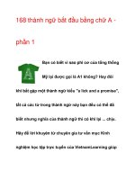 168 thành ngữ bắt đầu bằng chữ A phần 1 ppt