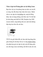 Chia sẻ tập tin dễ dàng giữa các hệ thống Linux docx