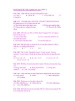 Tuyển tập bộ đề 4 trắc nghiệm hóa học ( phần 7) pot