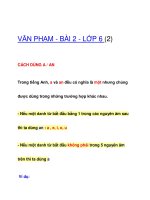 VĂN PHẠM - BÀI 2 - LỚP 6 (2) doc
