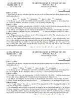 Đề kiểm tra học kỳ 2 môn hóa học 11 - trường THPT Tân Kỳ docx