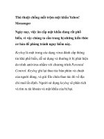 Thủ thuật chống mất trộm mật khẩu Yahoo! Messenger pps