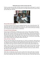 Những thói quen xấu khi sử dụng máy tính docx