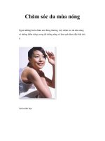 Chăm sóc da mùa nóng docx