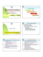 Ngôn ngữ hình thức và Ôtômat - Chương 1 ppt