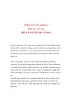 Những bài học từ người mẹ HÃY LÀ NGƯỜI CON NGOAN potx