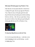 Khắc phục lỗi thường gặp trong Windows Vista ppsx