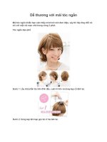 Dễ thương với mái tóc ngắn ppt