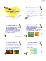 CHƯƠNG VII. CÔNG NGHỆ DI TRUYỀN THỰC VẬT pptx