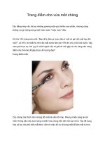 Trang điểm cho vừa mắt chàng potx