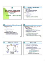 Ngôn ngữ hình thức và Ôtômat - Chương 2 potx