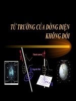 TỪ TRƯỜNG CỦA DÒNG ĐIỆN KHÔNG ĐỔI ppt