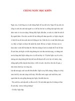 CHÀNG NGỐC HỌC KHÔN potx