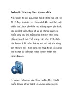Fedora 8 : Nền tảng Linux đa mục đích pptx