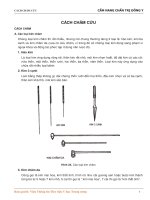 Cẩm nang chẩn trị đông y - CÁCH CHÂM CỨU ppt