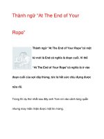 Thành ngữ “At The End of Your Rope” pdf