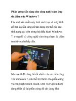 Phần cứng sẵn sàng cho công nghệ cảm ứng đa điểm của Windows 7 docx