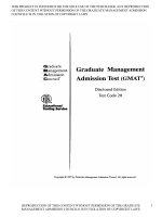 Tài liệu ôn thi GMAT(2) ppsx