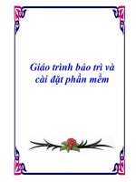 Giáo trình bảo trì và cài đặt phần mềm docx
