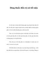 Dùng thuốc điều trị sỏi tiết niệu pptx