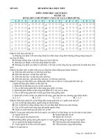 ĐỀ KIỂM TRA MỘT TIẾT MÔN: SINH HỌC 12(CƠ BẢN) pps