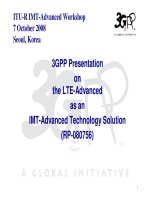 3GPP Presentation on the LTE-Advanced as an IMT-Advanced Technology Solution pot